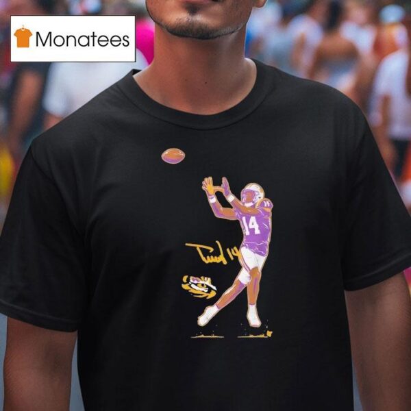 Lsu Tigers Football Trey Dez Green Signature T Shirt