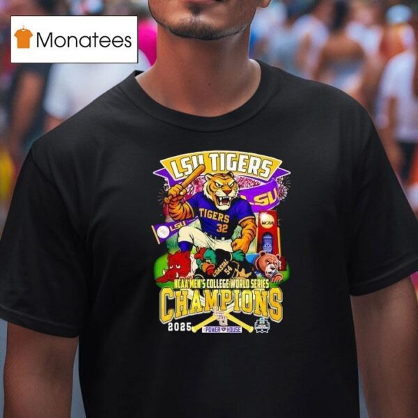 Lsu Tigers Mascot Ncaa Men S College World Series Champions T Shirt