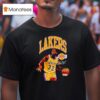 Magic Johnson Los Angeles Lakers Basketball Signature T Shirt