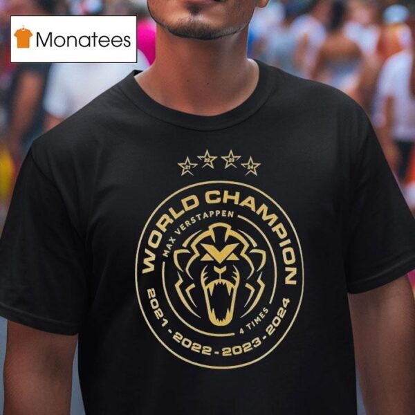 Max Verstappen Time World Champion Star T Shirt