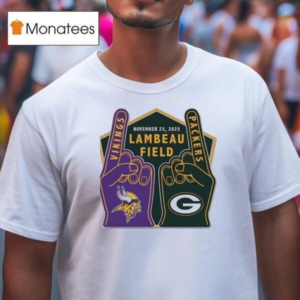 Minnesota Vikings Vs Green Bay Packers Lambeau Field T Shirt