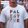 Palestine With Traditional Motifs T Shirt