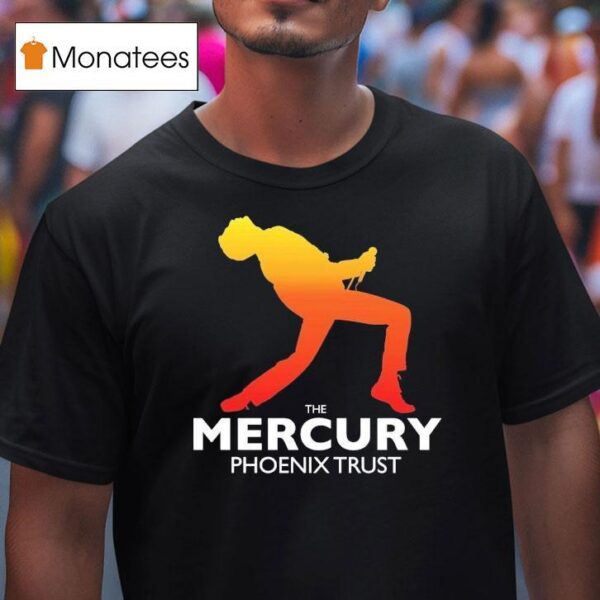 Queen The Mercury Phoenix Trust Logo Silhouette T Shirt