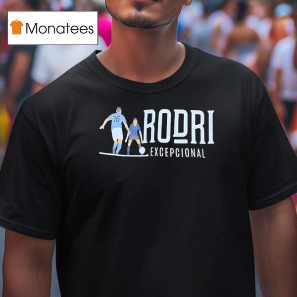Rodri Istanbul Manchester City Fc Excepcional T Shirt