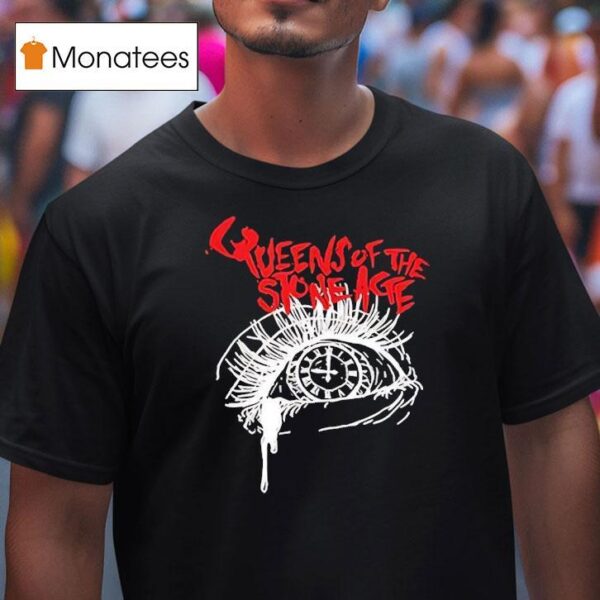 Roman Clock In Eye Queen Of The Stone Age T Shirt