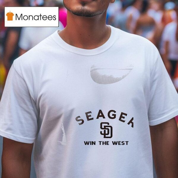 San Diego Padres X Seager Win The West Silhouette T Shirt