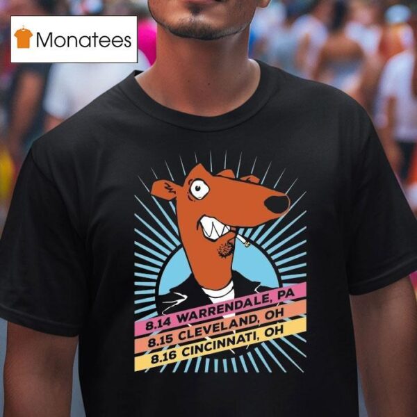 Screeching Weasel Pittsburgh Cleveland And Cincinnati Cigarettes T Shirt