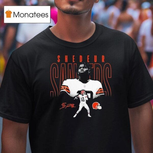 Shedeur Sanders Cleveland Browns Black Humble Shadow Player T Shirt