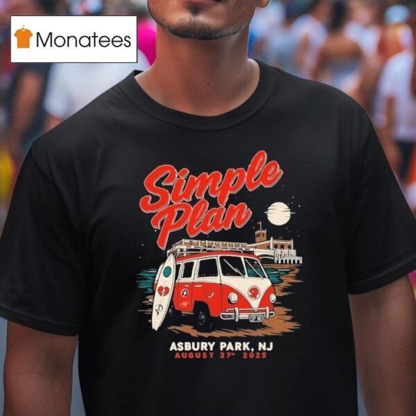 Simple Plan Stone Pony Summer Tour Van T Shirt