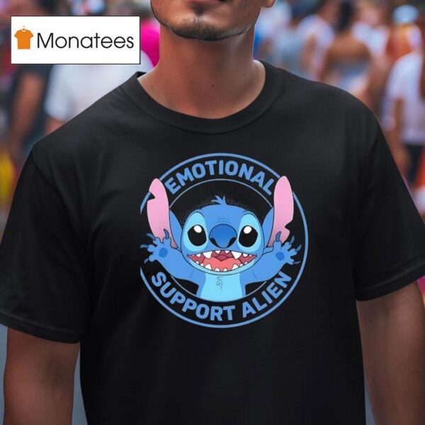 Stitch Emotional Support Alien T Shirt