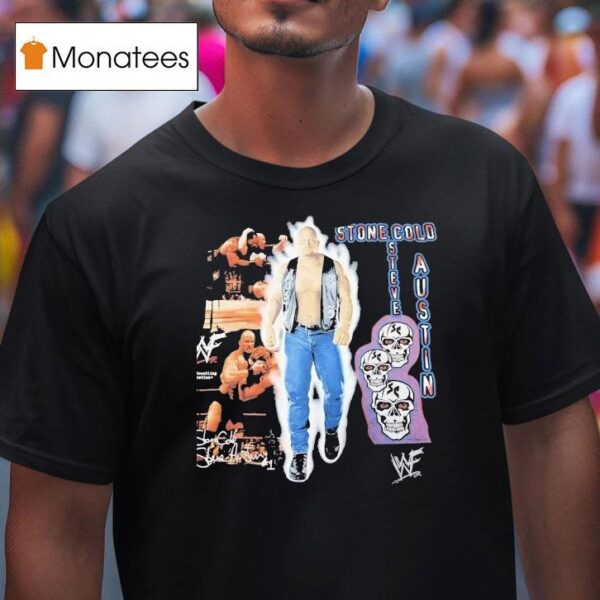 Stone Cold Steve Austin Wwe Skulls Vintage T Shirt