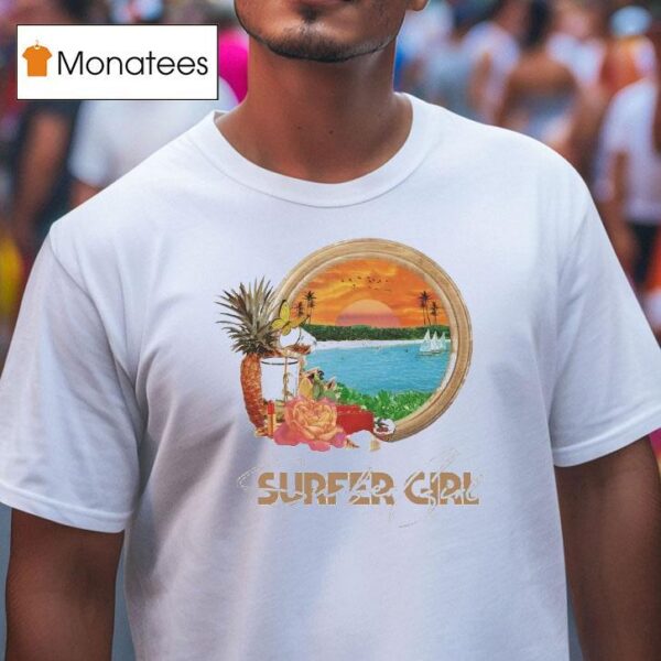 Surfer Girl Sunse T Shirt