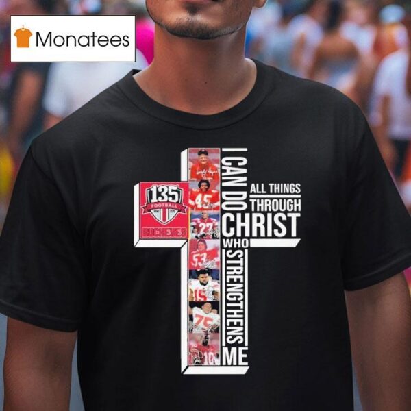 The Ohio State Buckeyes Th Anniversary I Can Do Through All Things Through Who Strengthens Me Signatures T Shirt