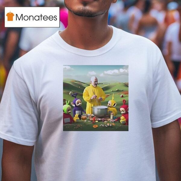 Walter White Breaking Bad Teletubbies Cartoon T Shirt