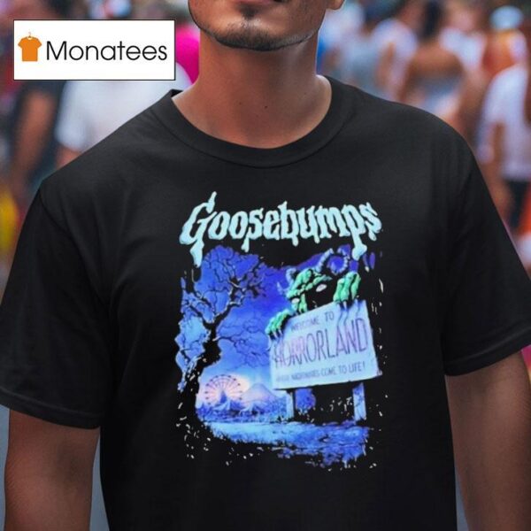 Welcome To Horrorland Rollercoaster Goosebumps T Shirt