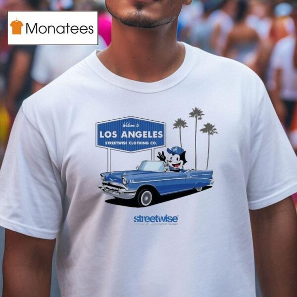 Welcome To Los Angeles The City Streetwise Cat Felix T Shirt