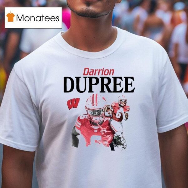 Wisconsin Ncaa Football Darrion Dupree T Shirt
