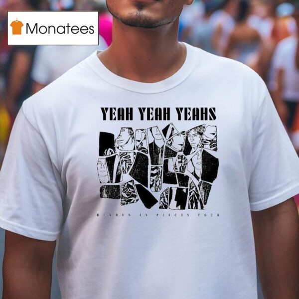 Yeah Yeah Yeahs Hidden In Pieces Tour Faces S T Shirt