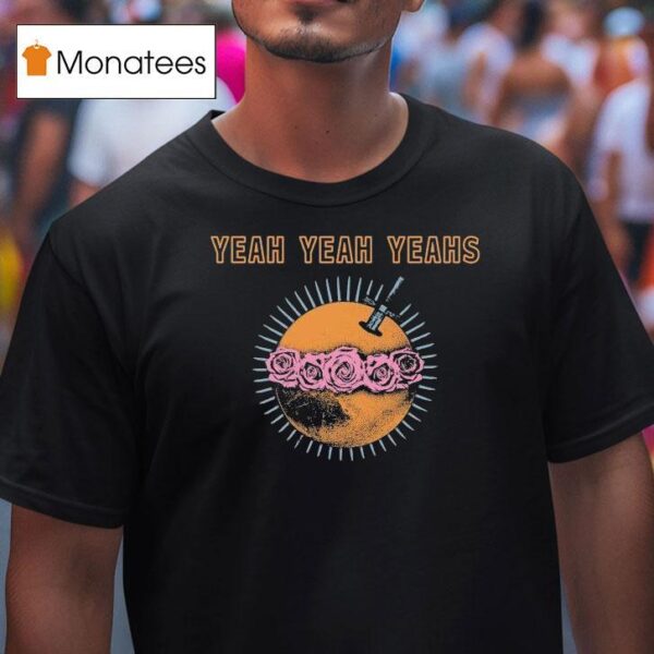 Yeah Yeah Yeahs Moon Rose Sword T Shirt