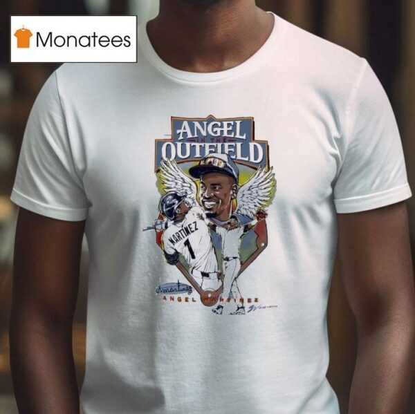 Angel Martinez In The Outfield Cleveland Guardians T Shirt