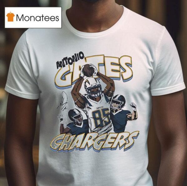 Antonio Gates Los Angeles Chargers Football Cartoon T Shirt