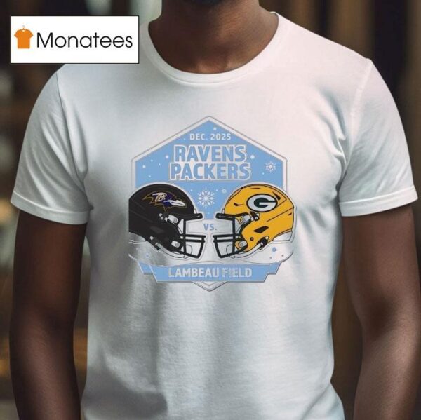 Baltimore Ravens Vs Green Bay Packers Lambeau Field T Shirt