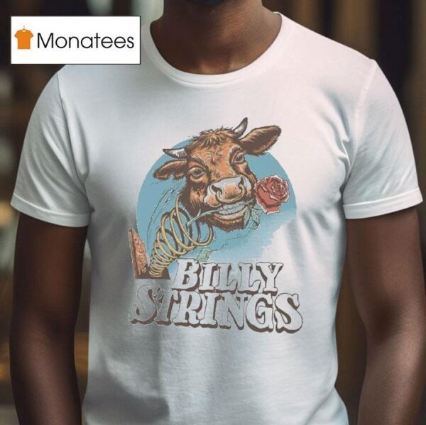 Billy Strings Summer Tour Cow Rose T Shirt