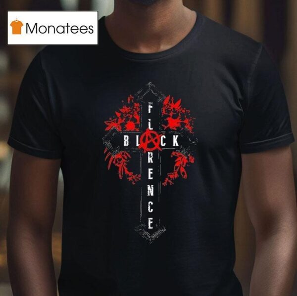 Florence Black Cross T Shirt