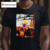 Grimace Monster Chugs Beer In Front Of Huge New York Mets Crowd During Rain Delay T Shirt