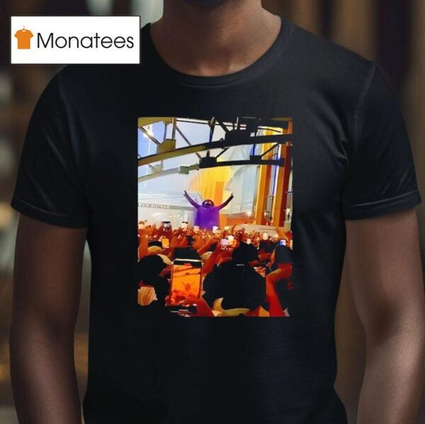 Grimace Monster Chugs Beer In Front Of Huge New York Mets Crowd During Rain Delay T Shirt