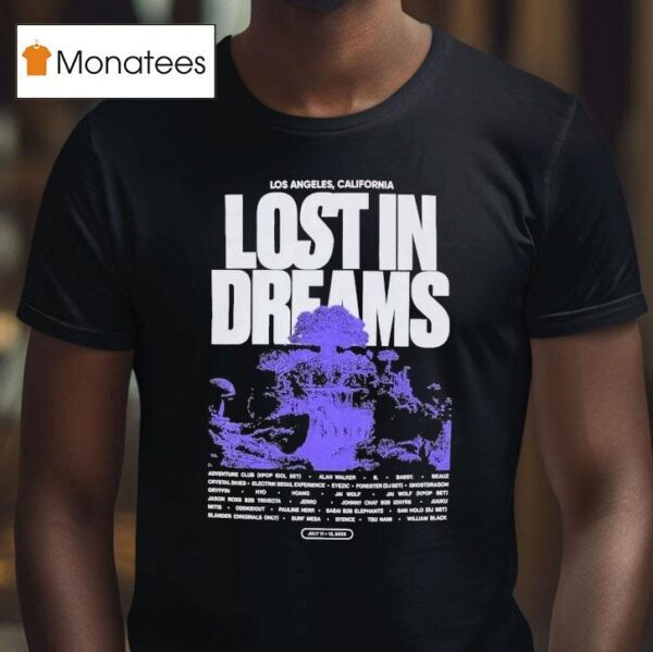 Lost In Dreams Utopia Los Angeles California T Shirt