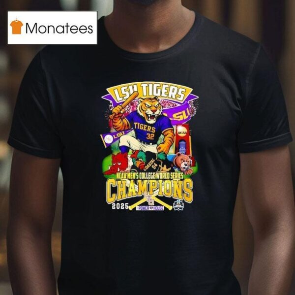 Lsu Tigers Mascot Ncaa Men S College World Series Champions T Shirt