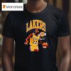 Magic Johnson Los Angeles Lakers Basketball Signature T Shirt