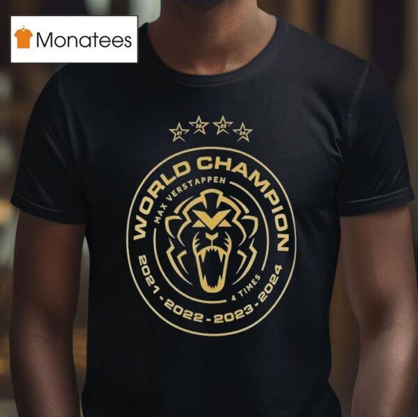 Max Verstappen Time World Champion Star T Shirt