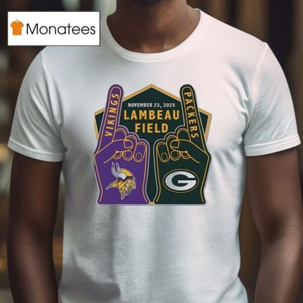 Minnesota Vikings Vs Green Bay Packers Lambeau Field T Shirt