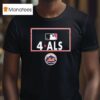 New York Mets Awareness To Als Mlb T Shirt