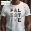 Palestine With Traditional Motifs T Shirt