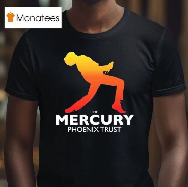 Queen The Mercury Phoenix Trust Logo Silhouette T Shirt