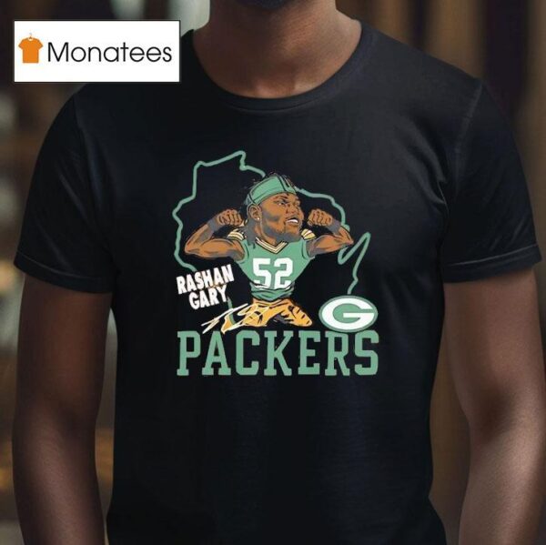 Rashan Gary Green Bay Packers Football Signature T Shirt