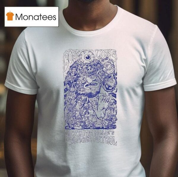 Rickshaw Billie S Burger Patrol Acid Monster T Shirt