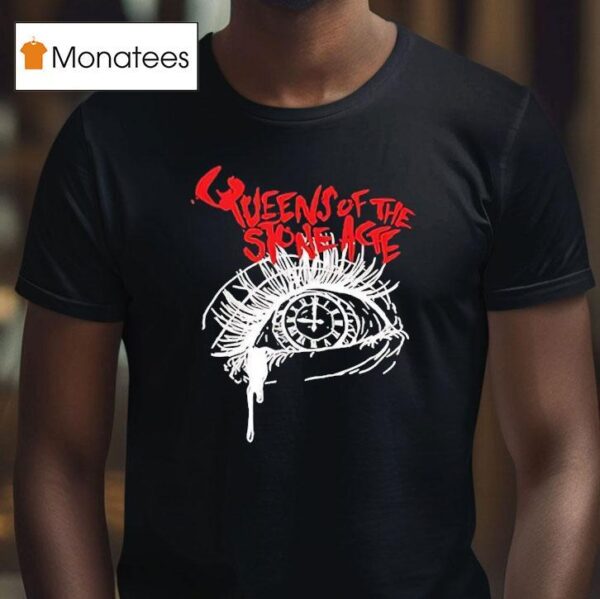 Roman Clock In Eye Queen Of The Stone Age T Shirt