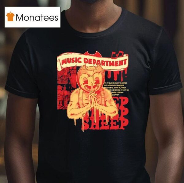 Sammy S Sheep Music Department Horror T Shirt