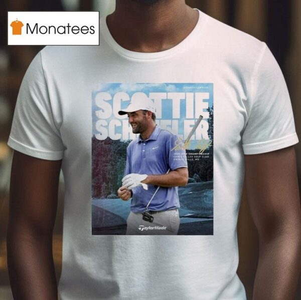 Scottie Scheffler Claimed Fifth Pga Tour Win During The Final Round Of The Bmw Championship T Shirt