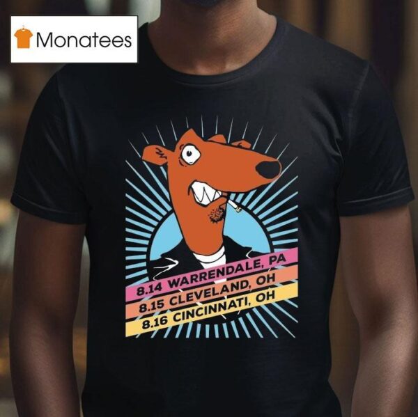 Screeching Weasel Pittsburgh Cleveland And Cincinnati Cigarettes T Shirt