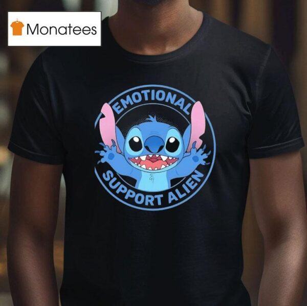 Stitch Emotional Support Alien T Shirt