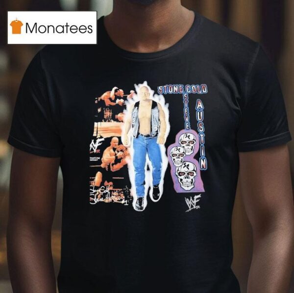 Stone Cold Steve Austin Wwe Skulls Vintage T Shirt