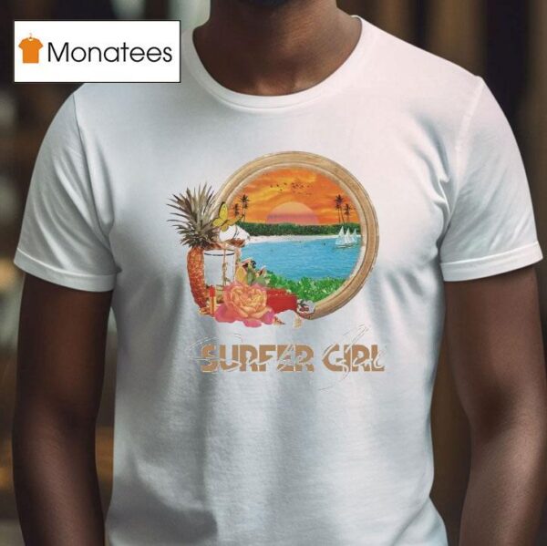 Surfer Girl Sunse T Shirt