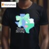 Texas Strong Green Bow T Shirt