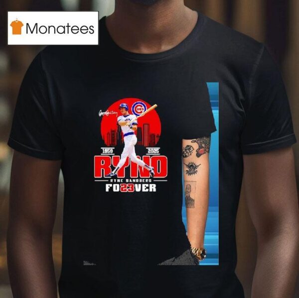 Thank You Ryno Ryne Sandberg Forever Chicago Cubs Signature T Shirt
