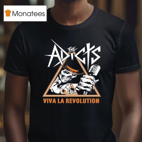 The Adicts Viva La Revolution Skull T Shirt